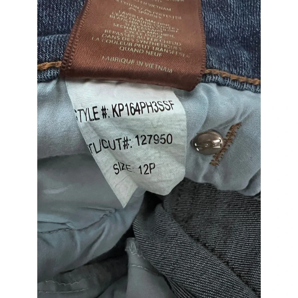 Kut from the Kloth Womens‎ 12P Medium Wash Skinny Jeans KP164PH3SSF Petite Blue